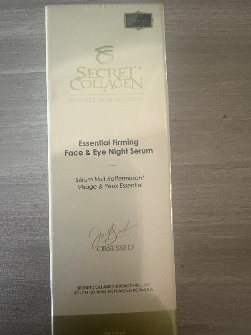 Essential Firming Face & Eye Night Serum — White